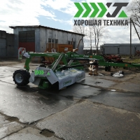 В Ленинградской области в Хозяйстве Спутник-Агро , запустили Прицепную косилку KDC-301W и прицепного валкообразователя двухроторного Z2-780 (граблей) 